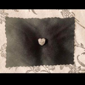 Pandora Retired Pave Heart Charm
